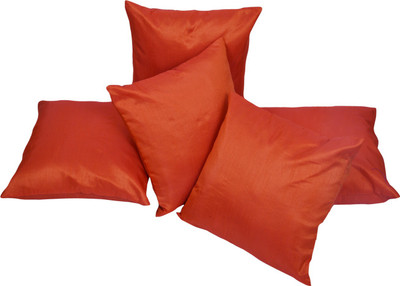 

Shine Villa Plain Cushions Cover(Pack of 5, 40 cm*40 cm, Orange)
