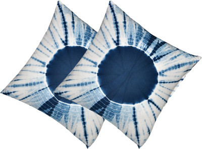 

Kanha Homes Self Design Cushions Cover(Pack of 2, 40 cm*40 cm, Blue)