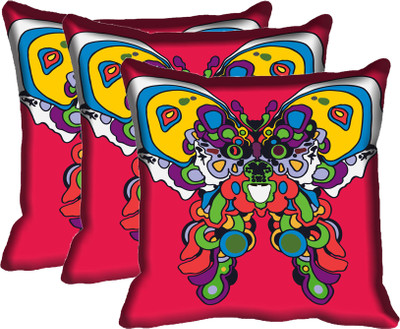 

IndiWeaves Printed Cushions Cover(Pack of 3, 40 cm*40 cm, Multicolor)