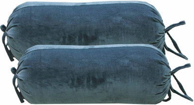 

Rhome Plain Bolsters Cover(Pack of 2, 34 cm*70 cm, Blue)