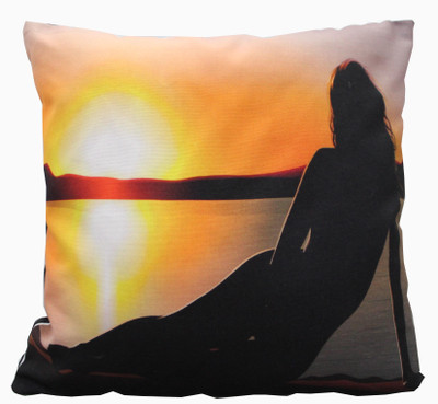 

Adishma Printed Cushions Cover(40 cm*40 cm, Orange, Black), Black;orange