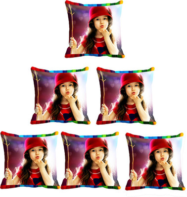 

IndiWeaves Printed Cushions Cover(Pack of 6, 40 cm*40 cm, Multicolor)