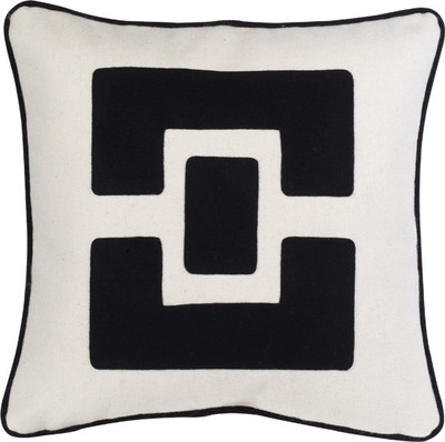 

Stylogy Damask Cushions Cover(55 cm*55 cm, Black, White)