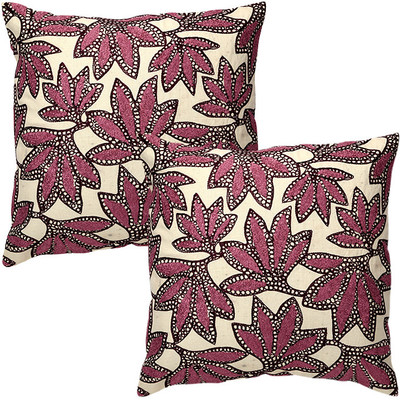

Rajrang Embroidered Cushions Cover(Pack of 2, 40 cm*40 cm, White)