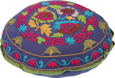 

Rajrang Floral Cushions Cover(58 cm*58 cm, Blue)