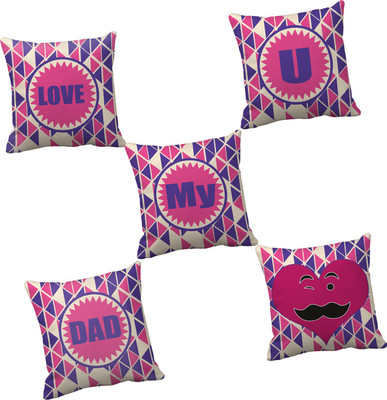 

Tied Ribbons Abstract Cushions Cover(Pack of 5, 30 cm*30 cm, Multicolor)