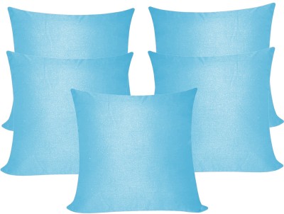 ZIKRAK EXIM Checkered Cushions Cover(Pack of 5, 30 cm*30 cm, Light Blue)