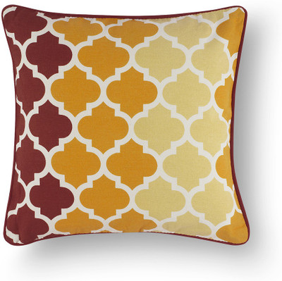

Soumya Furnishings Geometric Cushions Cover(Pack of 5, 40 cm*40 cm, Orange, Yellow)
