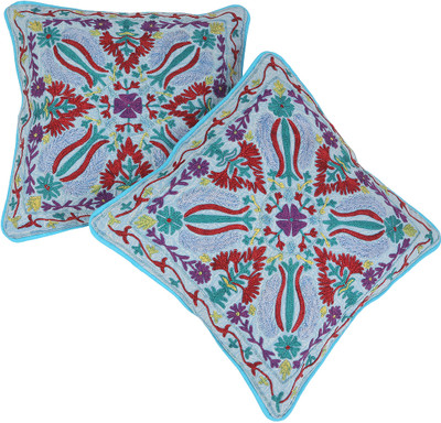 

Rajrang Floral Cushions Cover(Pack of 2, 41 cm*41 cm, Multicolor)
