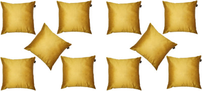 

Lushomes Plain Cushions Cover(Pack of 10, 30 cm*30 cm, Gold)