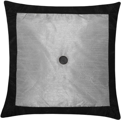 37% OFF on ZIKRAK EXIM Abstract Cushions Cover(50 cm*50 cm, Silver, Black)