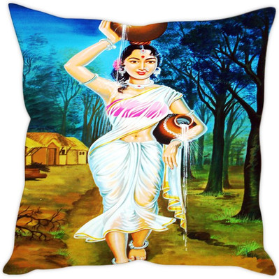 

Sleep Nature's Abstract Cushions Cover(30.63 cm*30.63 cm, Multicolor)