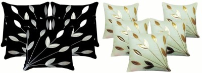 Belive-Me Polyester Cushions Cover(Pack of 10, 40 cm*40 cm, White, Black)