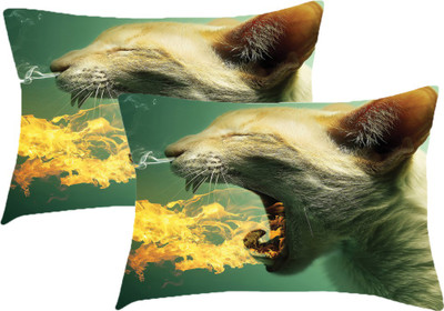 Sleep Nature's Printed Pillows Cover(Pack of 2, 68.58 cm*45.72 cm, Multicolor)