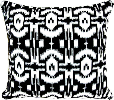 

Homeblendz Abstract Cushions Cover(40 cm*40 cm, Black, White)