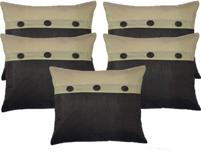 

HOME SHINE Abstract Cushions Cover(Pack of 5, 30.48 cm*30.48 cm, Brown)