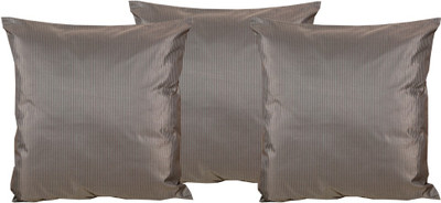 

Maba Striped Cushions Cover(Pack of 3, 43 cm*43 cm, Grey)