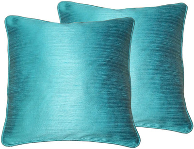 

Lushomes Plain Cushions Cover(Pack of 2, 30 cm*30 cm, Blue)