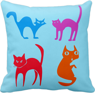 

Tied Ribbons Printed Cushions Cover(40 cm*40 cm, Multicolor)