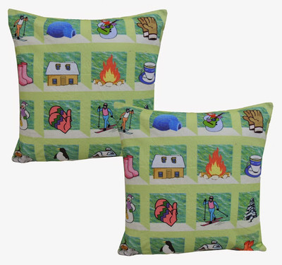 Dekor World Printed Cushions Cover(Pack of 5, 40 cm*40 cm, Multicolor)