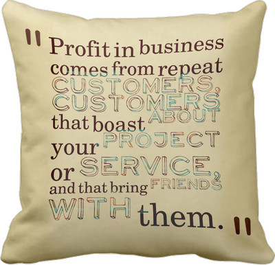 

Tied Ribbons Printed Cushions Cover(30 cm*30 cm, Multicolor)