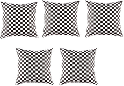31% OFF on Homec Checkered Cushions Cover(Pack of 5, 40 cm*40 cm, Black) 31% OFF on Homec Checkered Cushions Cover(Pack of 5, 40 cm*40 cm, Black)