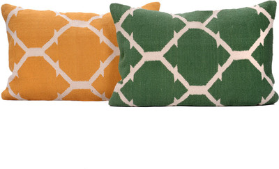

Natural Furnish Geometric Cushions Cover(Pack of 2, 40 cm*60 cm, Multicolor)