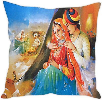 

Sleep Nature's Abstract Cushions Cover(40 cm*40 cm, Multicolor)
