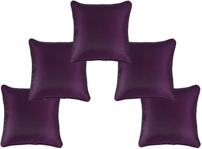 

Soumya Furnishings Plain Cushions Cover(Pack of 5, 40 cm*40 cm, Purple)