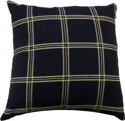 

Adt Saral Checkered Cushions Cover(Black)