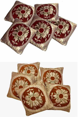 

Countingbeds Floral Cushions Cover(Pack of 10, 40 cm*40 cm, Multicolor)