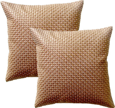

Homeblendz Floral Cushions Cover(Pack of 2, 40 cm*40 cm, Brown)