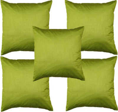 

Nikunj Plain Cushions Cover(Pack of 5, 40 cm*40 cm, Green)