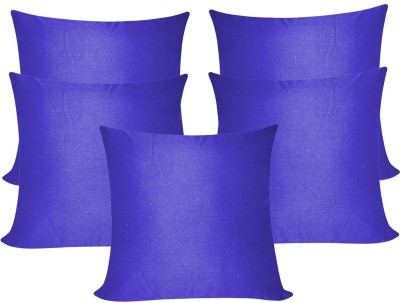 ZIKRAK EXIM Checkered Cushions Cover(Pack of 5, 40 cm*40 cm, Blue)