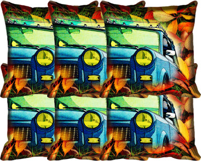 

IndiWeaves Printed Cushions Cover(Pack of 6, 30 cm*30 cm, Multicolor)