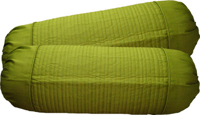 

HOME SHINE Striped Cushions Cover(Pack of 2, 40 cm*95 cm, Light Green)