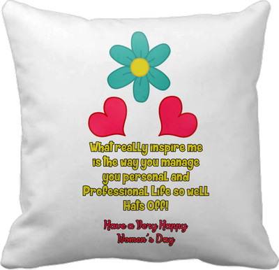 

Tied Ribbons Text Print Cushions Cover(30 cm*30 cm, Multicolor)