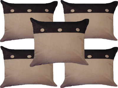 

HOME SHINE Abstract Cushions Cover(Pack of 5, 40.64 cm*40.64 cm, Beige)