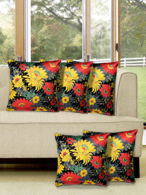 

Alina Decor Printed Cushions Cover(Pack of 5, 40 cm, Yellow)