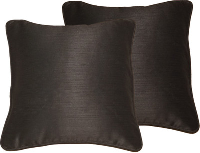 

Lushomes Plain Cushions Cover(Pack of 2, 30 cm*30 cm, Black)