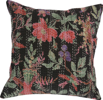 

Trade Star Floral Cushions Cover(40 cm*40 cm, Black)