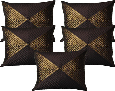 

HOME SHINE Geometric Cushions Cover(Pack of 5, 30 cm*30 cm, Brown)