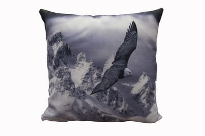 

Adishma Printed Cushions Cover(40 cm*40 cm, White, Black), Black;white