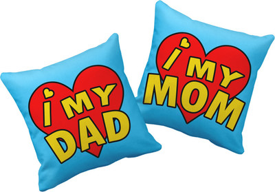 

Tied Ribbons Text Print Cushions Cover(Pack of 2, 30 cm*30 cm, Multicolor)