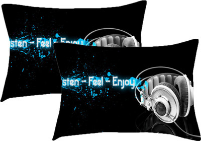 Sleep Nature's Printed Pillows Cover(Pack of 2, 68.58 cm*45.72 cm, Multicolor)