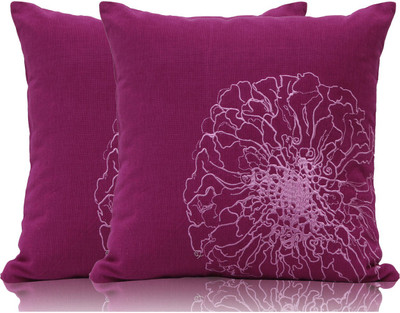 

Elan Self Design Cushions Cover(Pack of 2, 40 cm*40 cm, Multicolor)