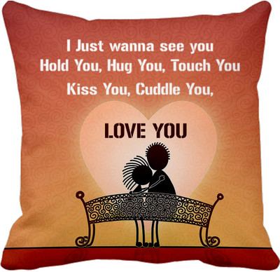 

Tied Ribbons Printed Cushions Cover(30 cm*30 cm, Multicolor)
