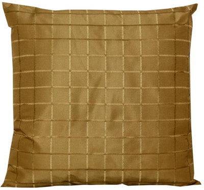 

Maba Checkered Cushions Cover(Pack of 3, 43 cm*43 cm, Yellow)