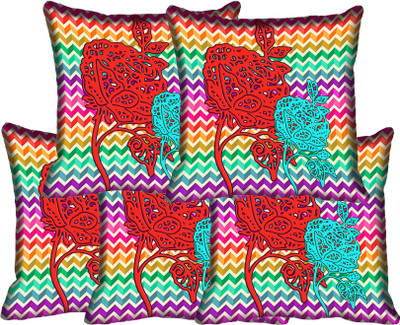 

IndiWeaves Printed Cushions Cover(Pack of 5, 30 cm*30 cm, Multicolor)