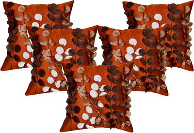 

Shine Villa Floral Cushions Cover(Pack of 5, 40 cm*40 cm, Multicolor)